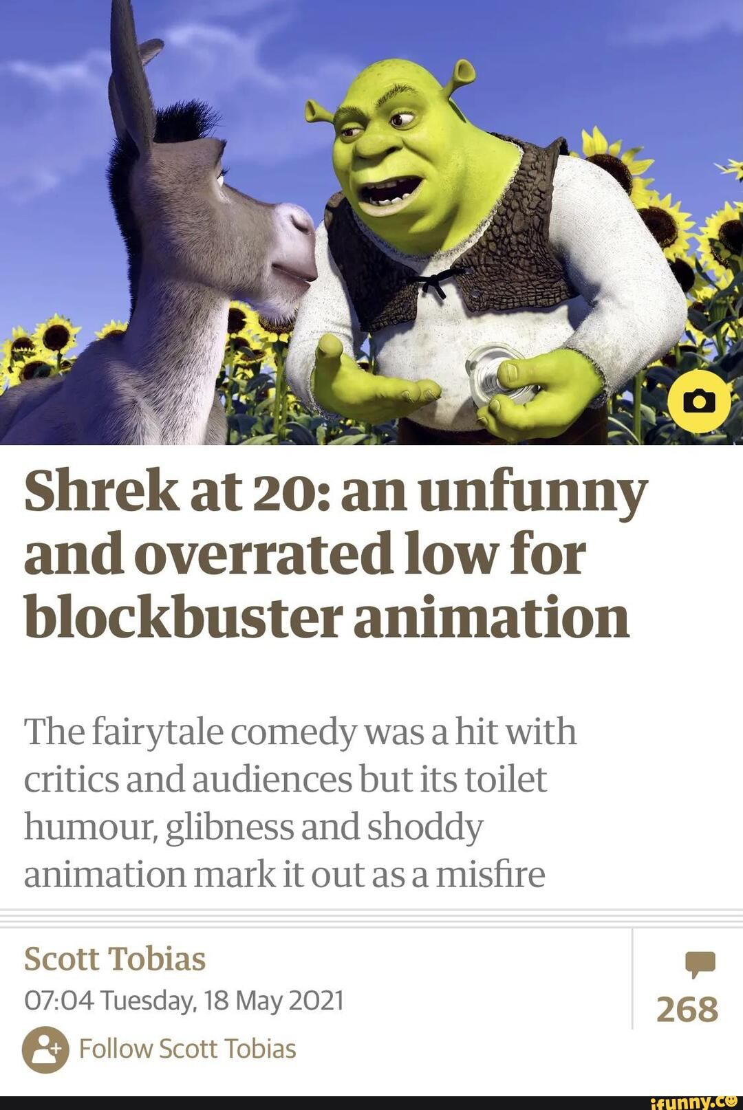 How Shrek went from the world's biggest animated franchise to the  internet's creepiest meme