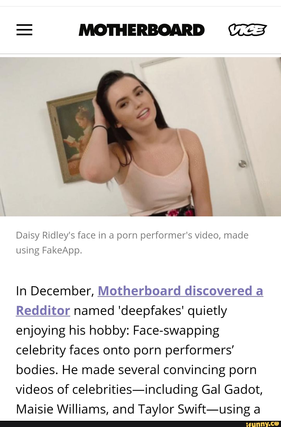 Daisy ridley porn