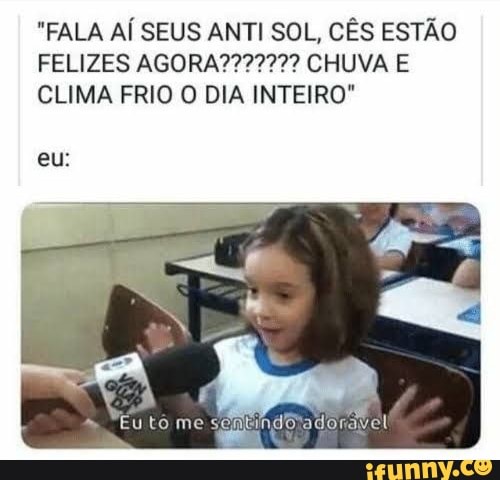 memes de chuva e frio