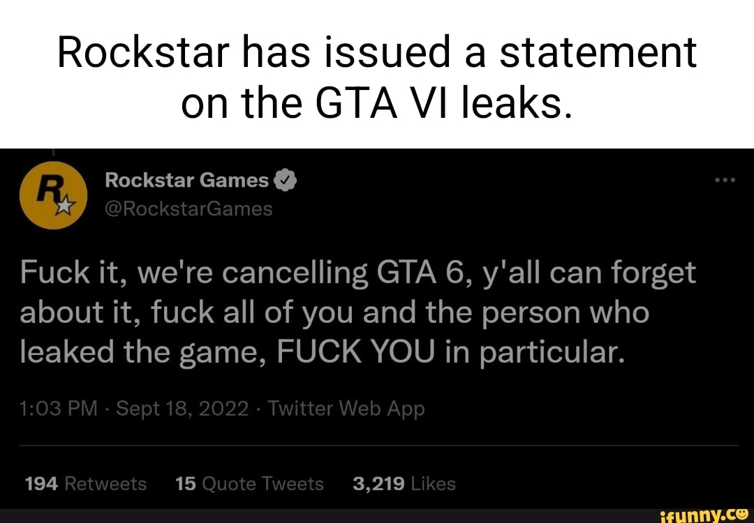 GTA 6 details confirmed in Rockstar Games statement - RockstarINTEL