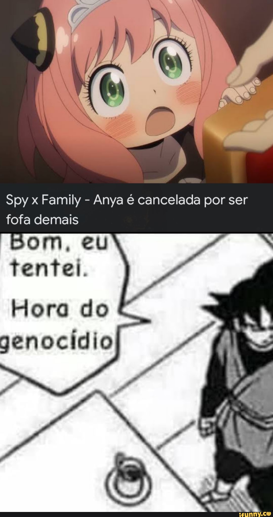 Spy x Family - Anya é cancelada por ser fofa demais Bom, eu tentei. Hora do  genocídio - iFunny Brazil