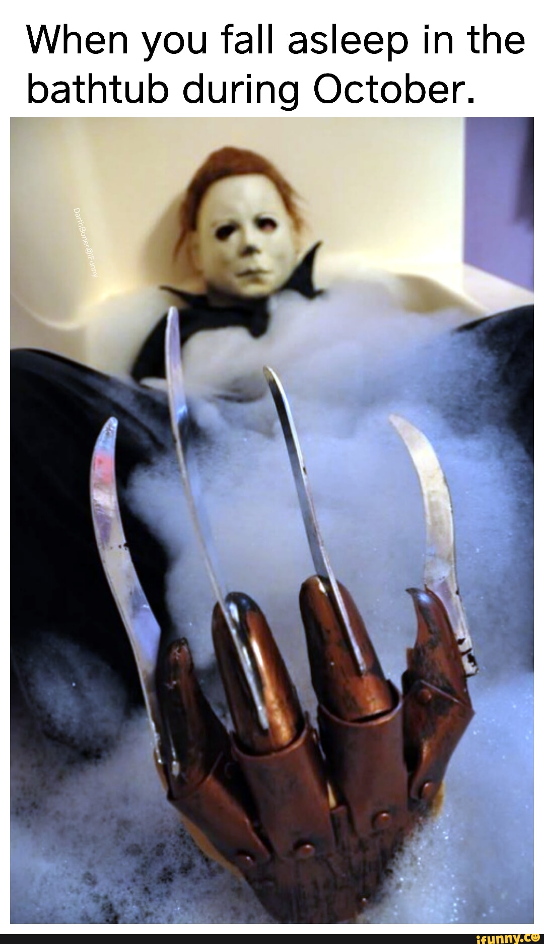 When you fall asleep in the bathtub during October. iFunny Brazil