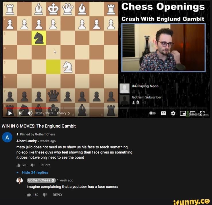 Whoisnoah: 200 agusak: $10.00 chess Comments 1.2K 268 Remember to keep  comments respectful and to follow our Community Guidelines Z Add public  comment Pinned by GothamChess specimen 16 hours ago Your chess
