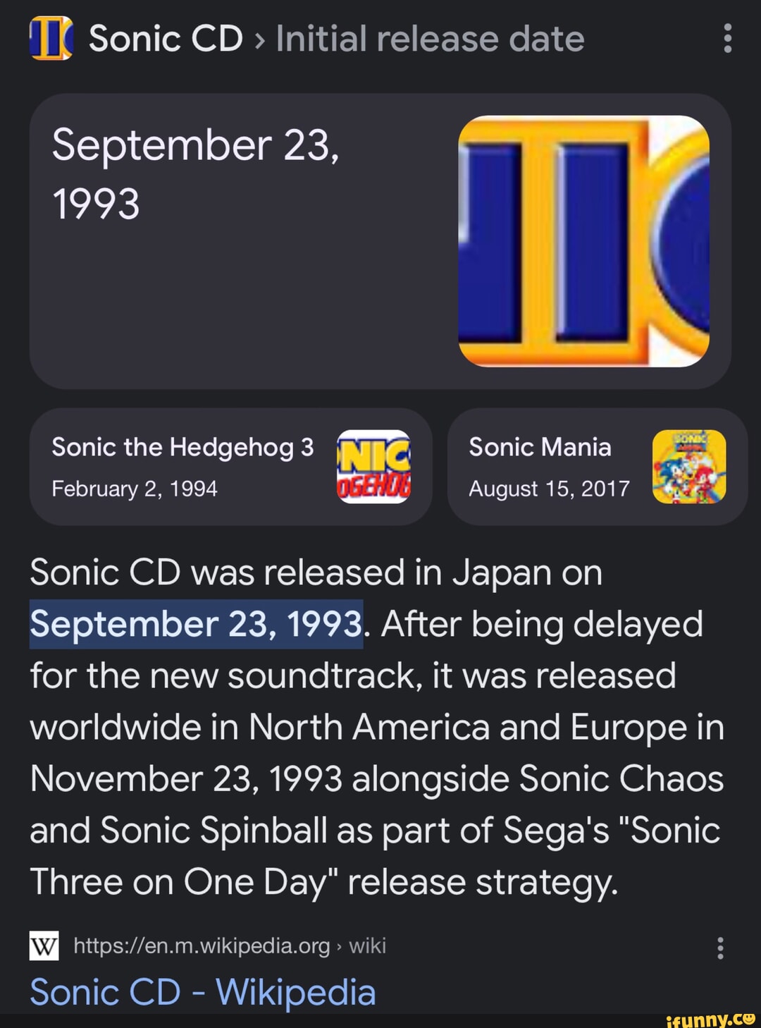 Sonic the Hedgehog (Série de Filmes), Sonic Zona Wiki