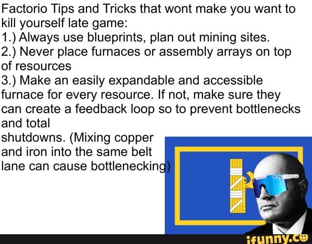 Factorio Tips and Tricks that wont make you want to kill yourself late