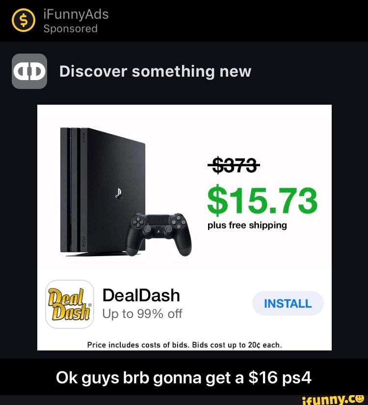 Dealdash shop ps4 price