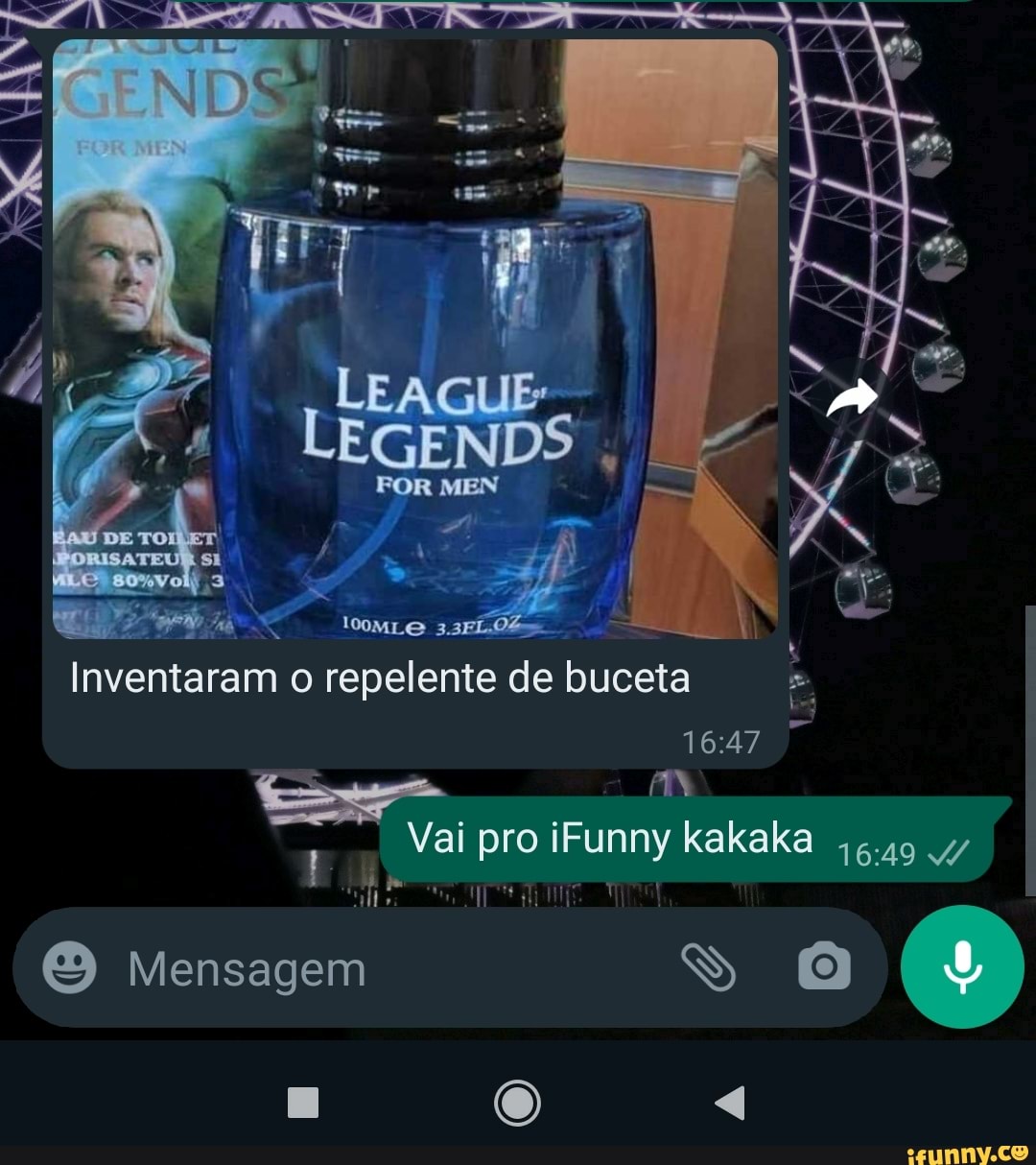 To! Inventaram o repelente de buceta Vai pro iFunny kakaka 47 Mensagem -  iFunny Brazil