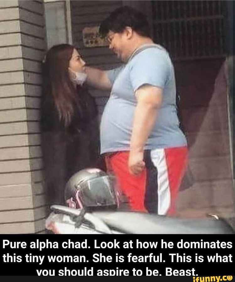 So much for being Chad Such purity Amirite fellas? Can the man