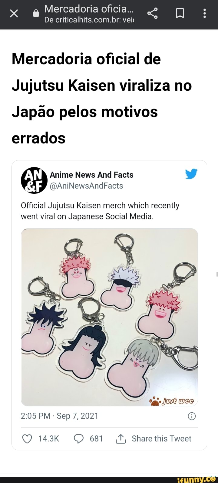 Anime News And Facts on X: Official Jujutsu Kaisen merch which recently  went viral on Japanese Social Media.  / X