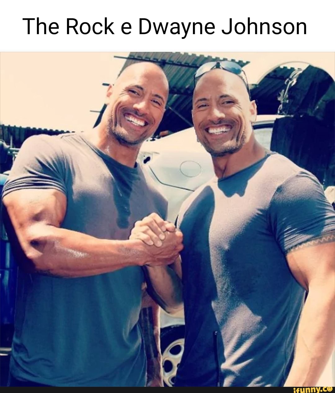 The Rock e Dwayne Johnson são gêmeos. Tipo se você não soubesse - iFunny  Brazil