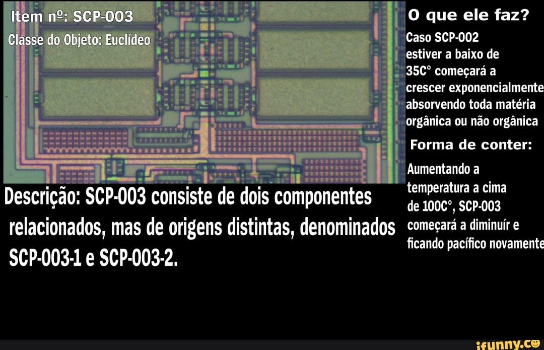 LT Objeto: Euclideo Procedimentos Especiais de Contengao: SCP-096 deve ser  mantido em sua cela, em