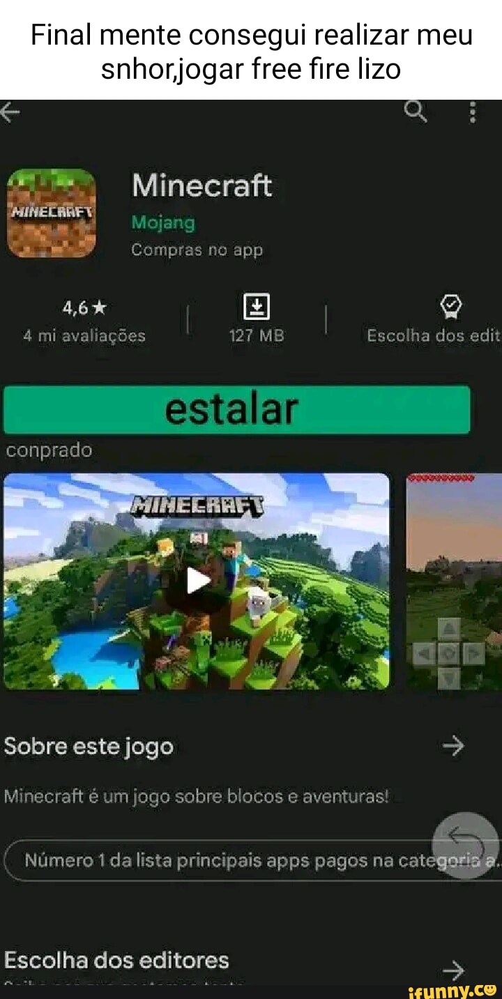 Acho que ele está me enganando ABRIR Minecraft online Amúncio Forneça jogos  de alta qualidade gratuitamente para ajudá-lo a passar o tempo chato -  iFunny Brazil