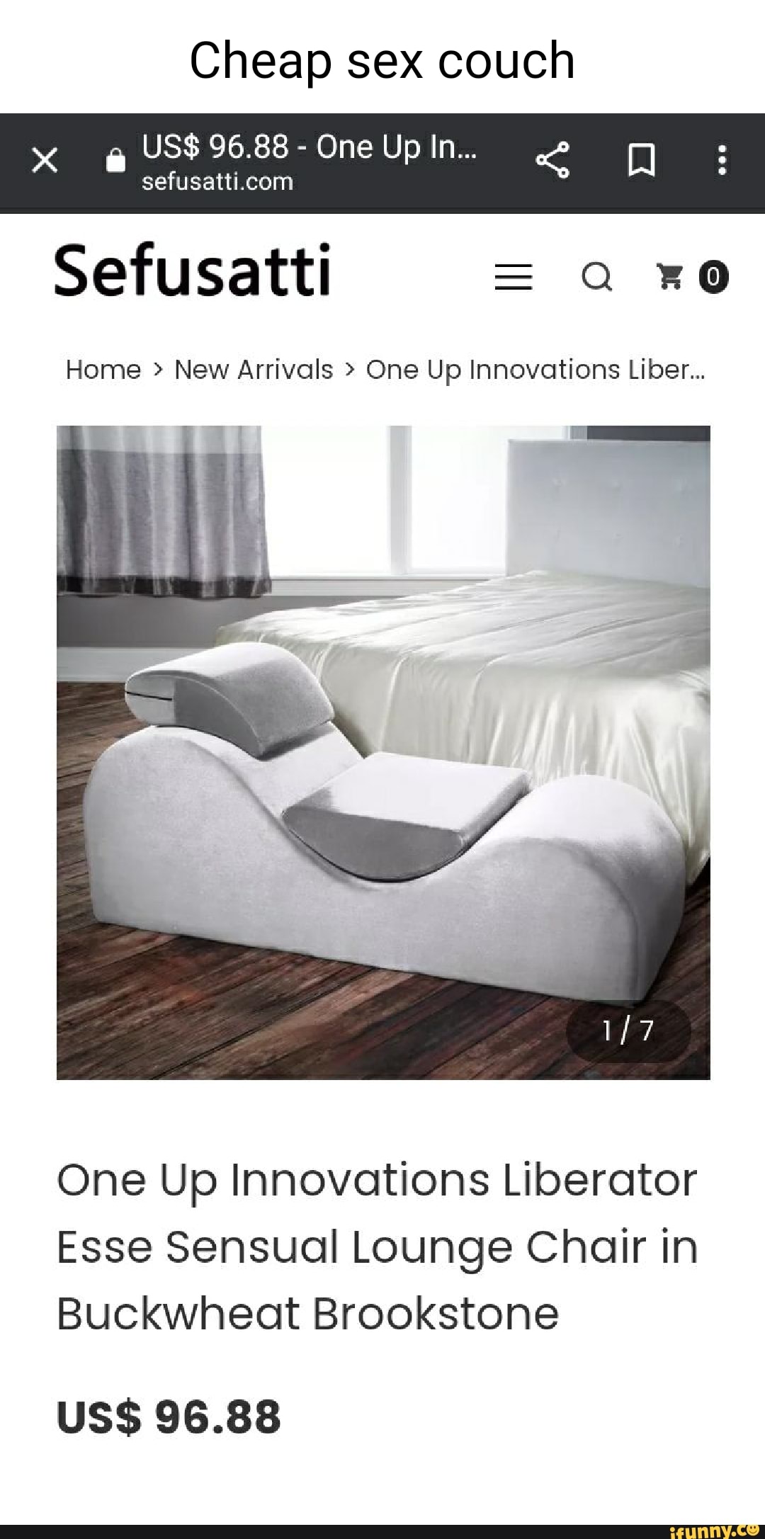 Cheap sex couch US$ 96.88 - One Up In... Sefusatti = Home > New Arrivals >  One Up Innovations Liber... One Up Innovations Liberator Esse Sensual Lounge  Chair in Buckwheat Brookstone US$ 96.88 - iFunny Brazil