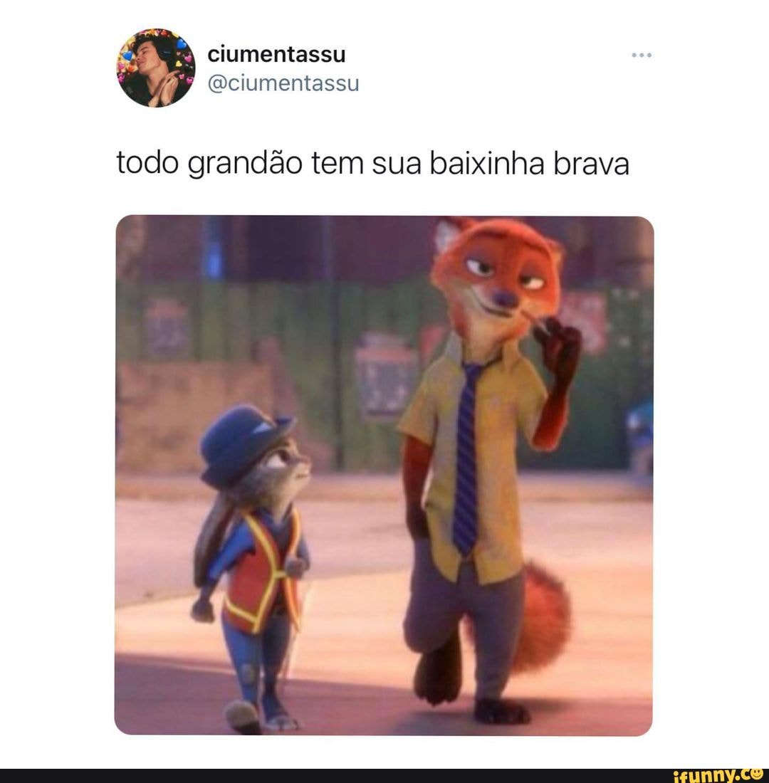 Todo grandão tem sua baixinha