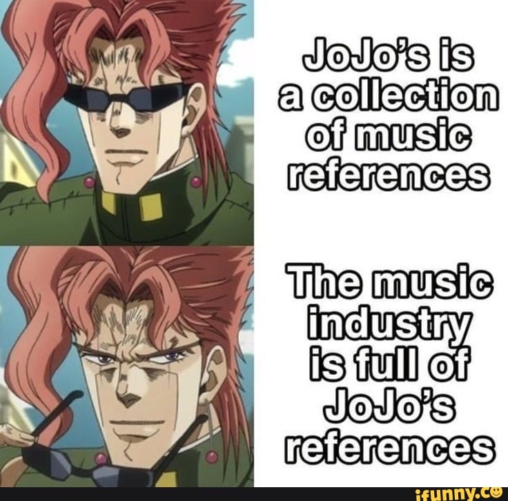 Jojo reference in anime 