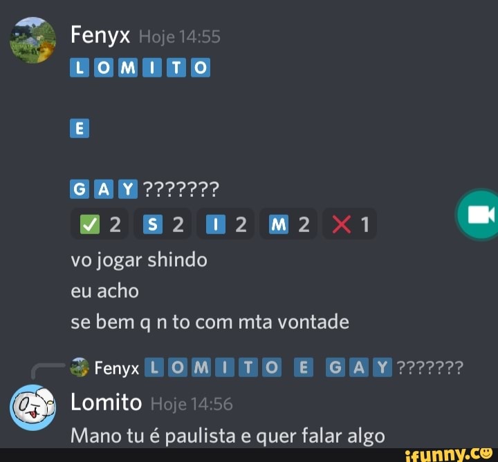 Acabei de ser banido de um servidor de webnamoro do discord os