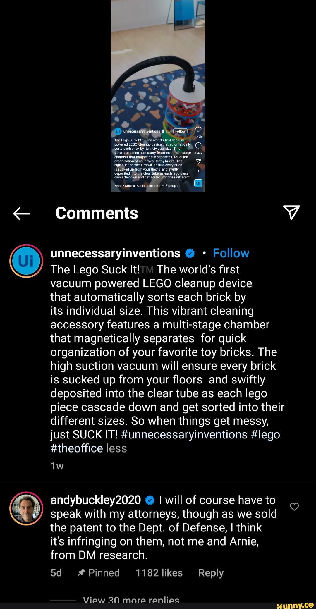 Comments unnecessaryinventions @ Follow The Lego Suck It! The