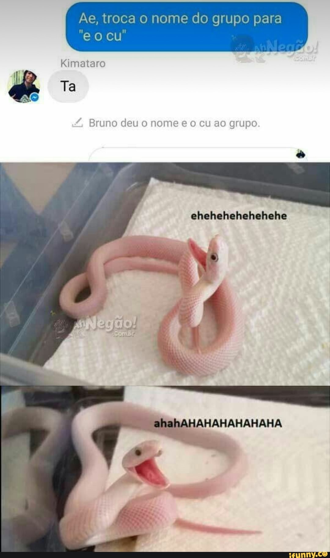 Ae, grupo para Kimataro Bruno deu o nome e o cu ao grupo - iFunny Brazil