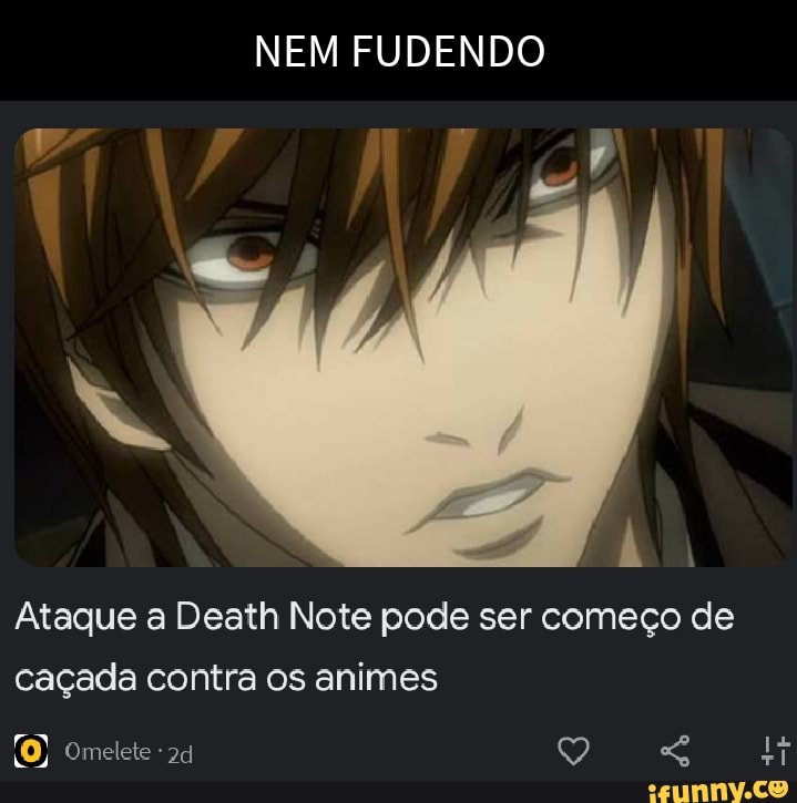 Ataque a Death Note pode ser começo de caçada contra os animes -  Bacana.news Notícias do Pará