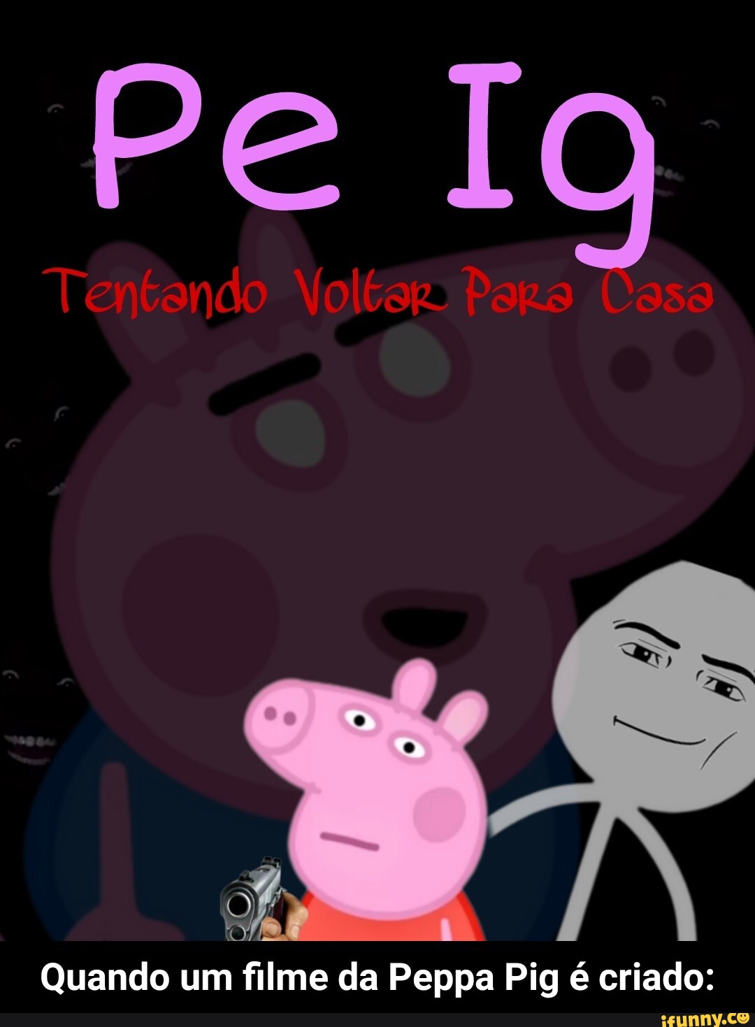Desenho recomendado Giga chad versão pepa pig Glados - iFunny Brazil