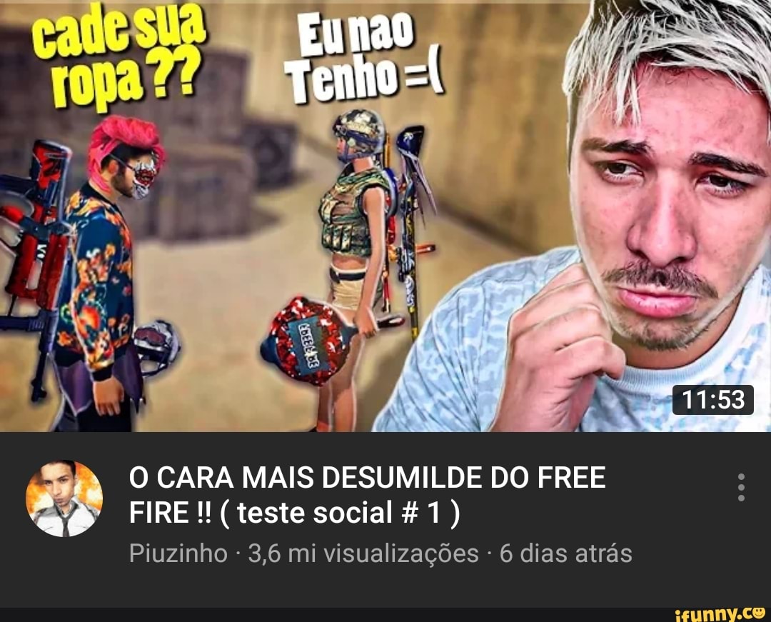 Free Fire: Teste Social 