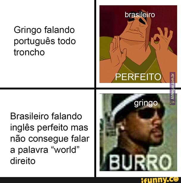 Brasileiro Gringo falando português todo troncho PERFEITO "gringo