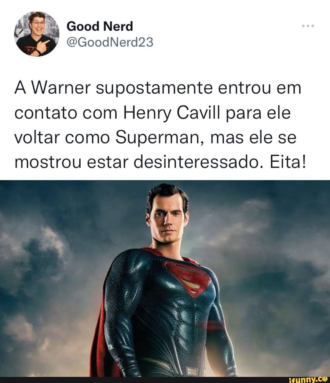 Warner quer novo filme do Superman com Henry Cavill