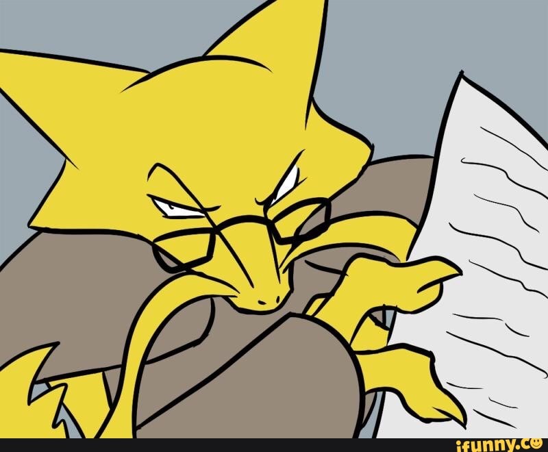 Poksdex, what pokemon i that? That is an Alakazam. - iFunny Brazil