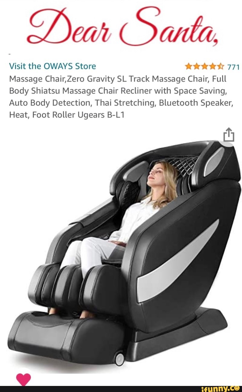 Dear Sale Visit the OWAYS Store 771 Massage Chair,Zero Gravity SL Track  Massage Chair, Full