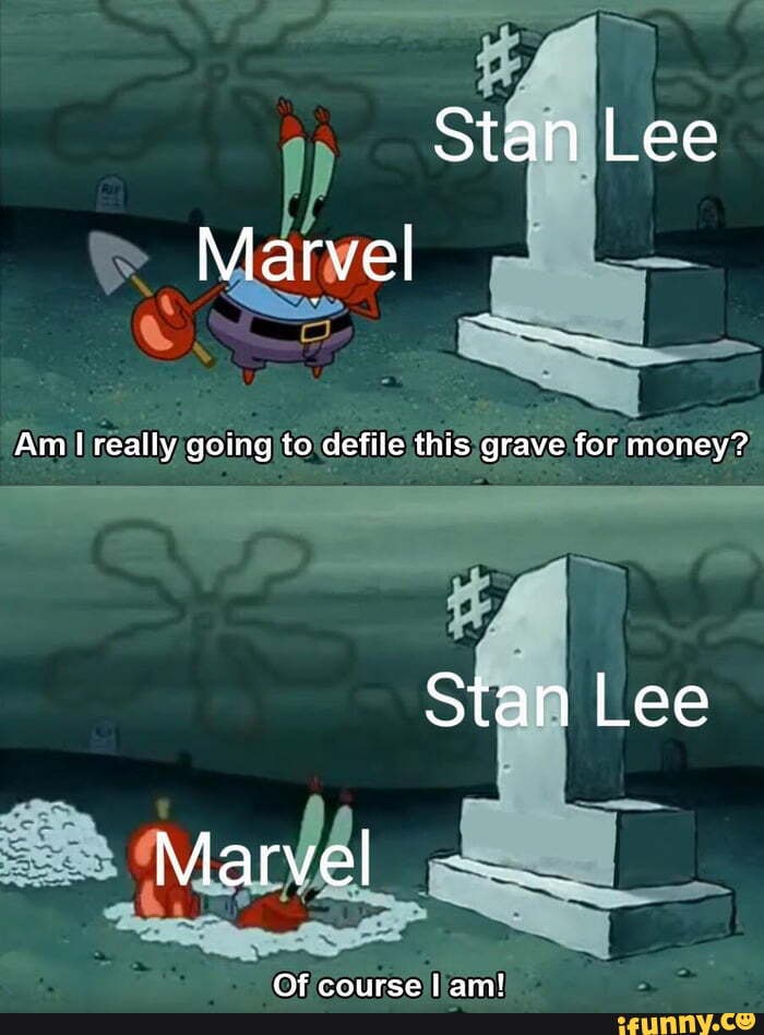 iFunny Grieves Stan Lee, Press F to Pay Respects