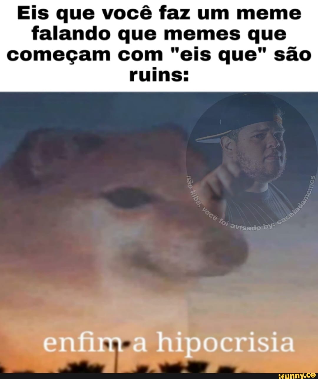 Ninguem:a Eis que vocé faz um MEME com tudo que todos odeiam esse meme é