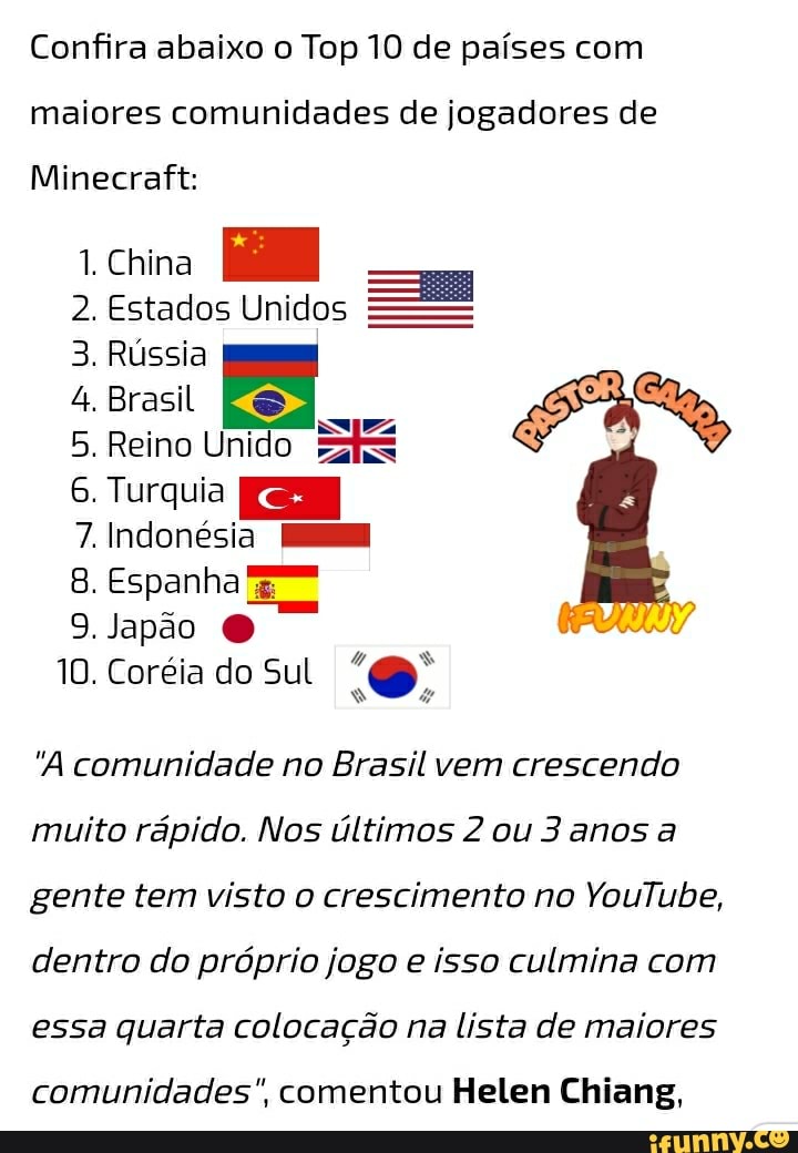 Minecraft - Brasil é a 4ª maior comunidade de Minecraft do mundo