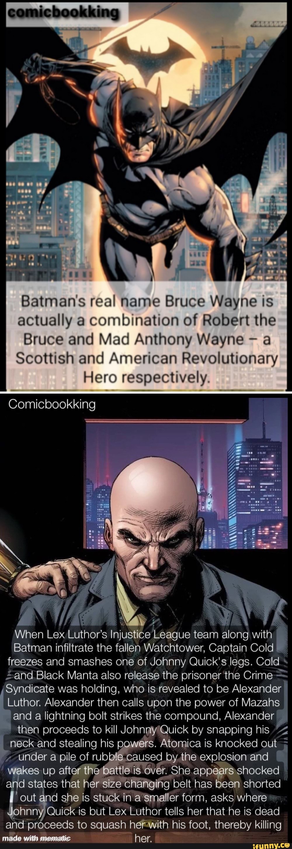 Batman's real name Bruce Wayne is actually a combination of Robert the ...