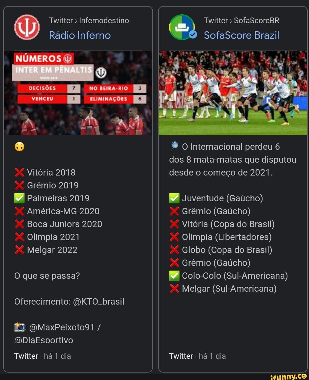 X 上的Rádio Inferno：「🇲🇨👉 Mais um capítulo de  O grêmio não