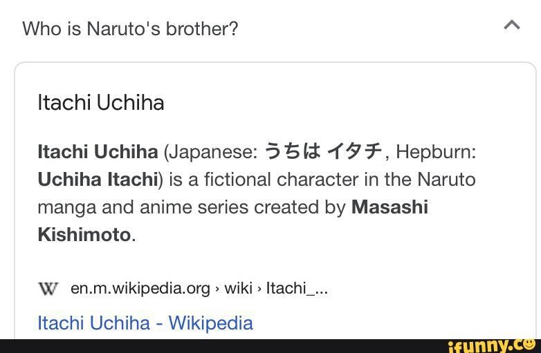 Itachi Uchiha, Narutopedia