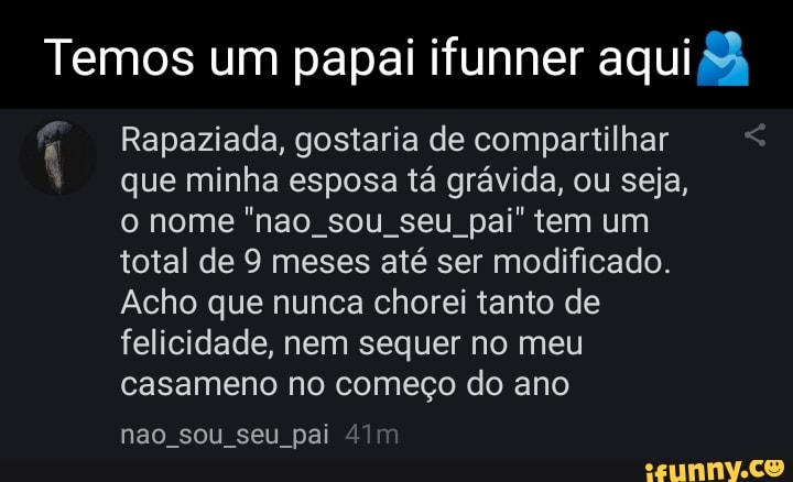 Acho que eu chorei de felicidade