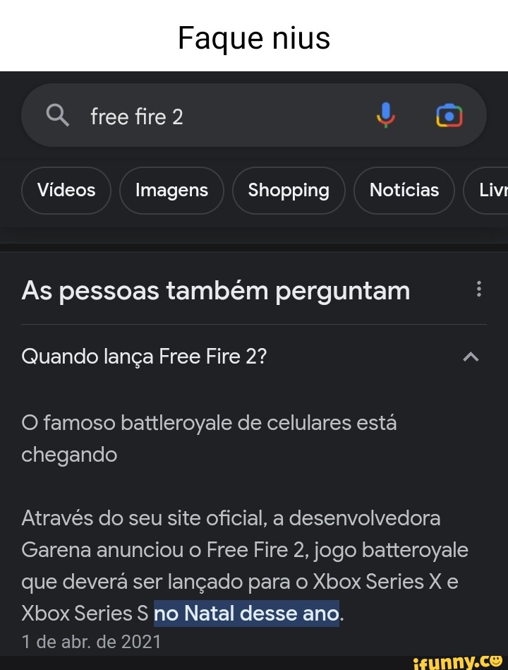 Free Fire: jogo foi mais baixado em celulares no mundo em 2021