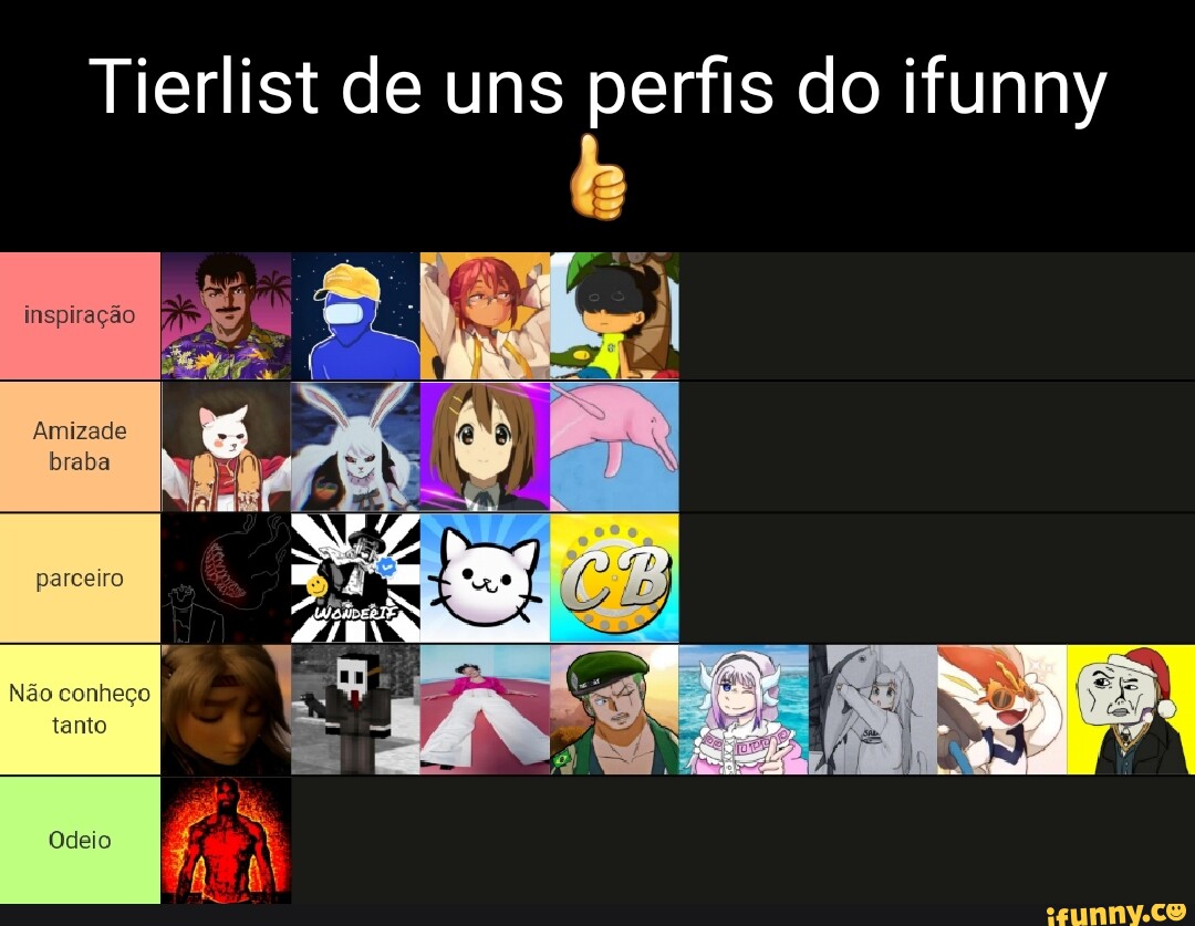 Tier list de jogos que meu amigo e eu fizemos (lembrando que é nossa  opinião) TIERMAKER LIMBO Idon'tknow DE - iFunny Brazil