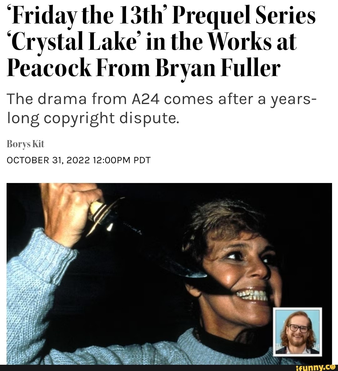 Friday the 13th Prequel Series Crystal Lake in the Works at Peacock – The  Hollywood Reporter