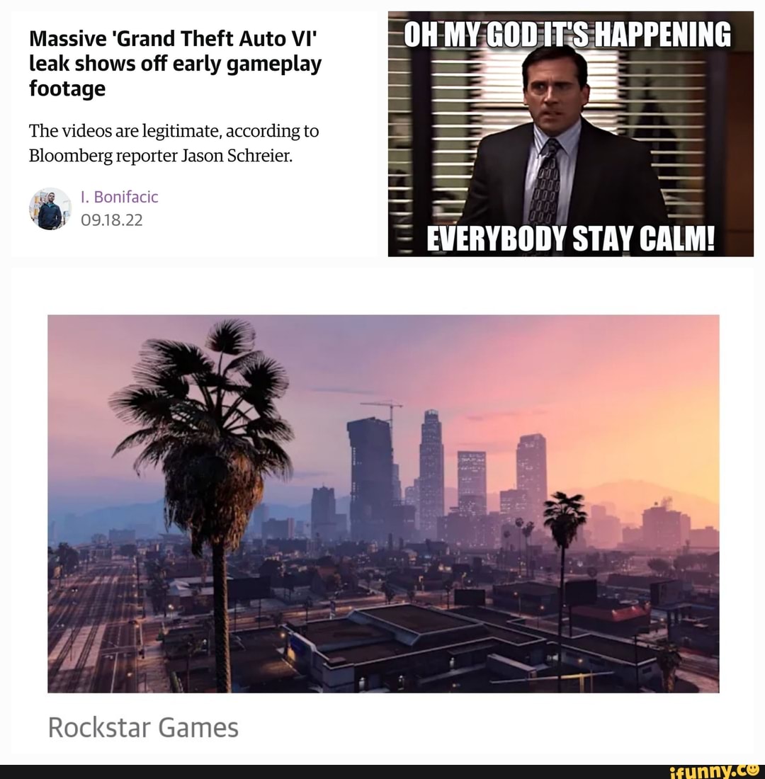 Grand Theft Auto VI Leak Reveals Early Gameplay, Rockstar