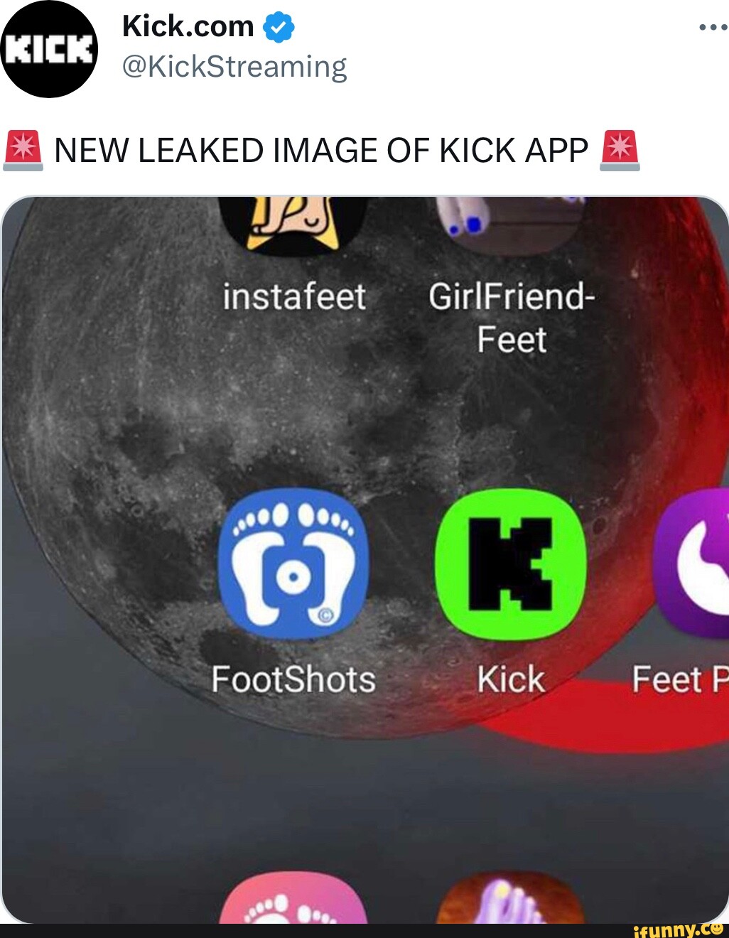 KickStreaming NEW LEAKED IMAGE OF KICK APP instafeet GirlFriend- Feet Oe,  FootShots Kick Feet F - iFunny Brazil