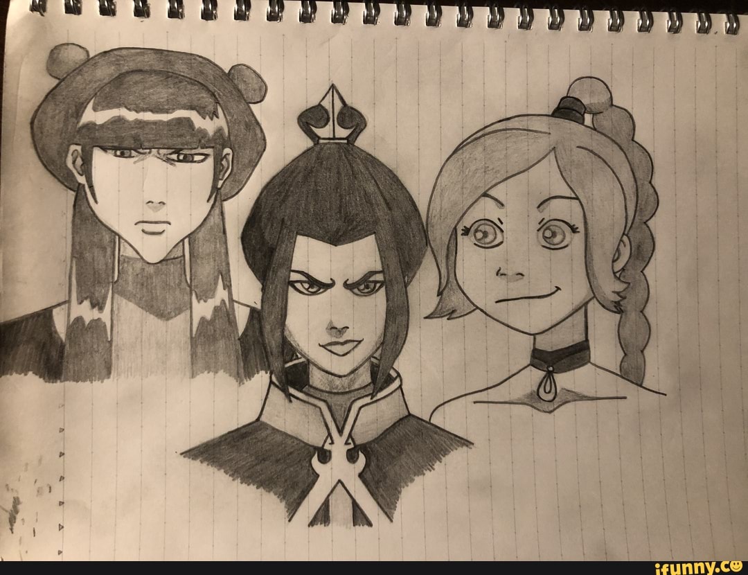 Azula, Mai, and Ty Lee Art - iFunny Brazil