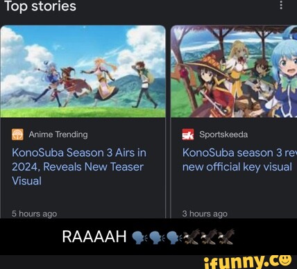 KONOSUBA Season 3 Coming 2024