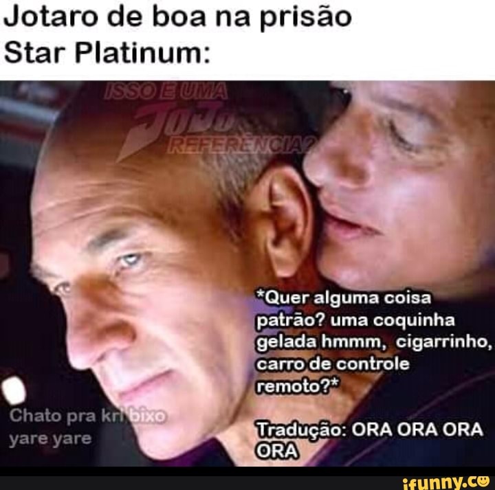 Belas palavras do Jotaro, ticket e para os fracos, os fortes conseguem  peitar de boas o desafio(P.S.: Se isso aparecer mais de uma vez, peço  desculpas, e q as vezes acaba demorando